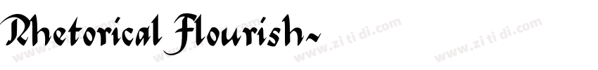 Rhetorical Flourish字体转换